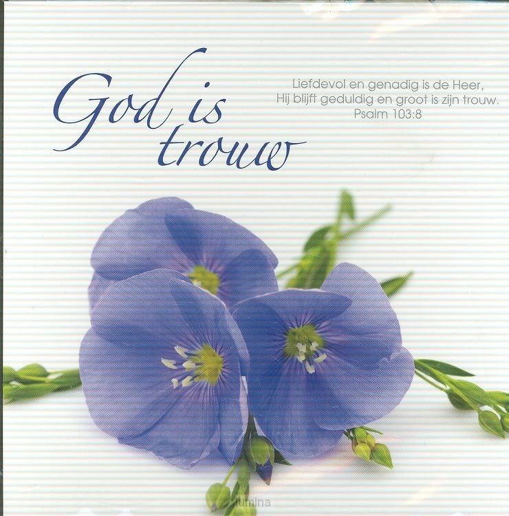 Prentbriefkaart God is trouw