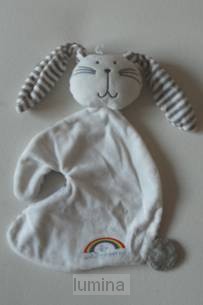 Konijn tutdoek wit God zorgt