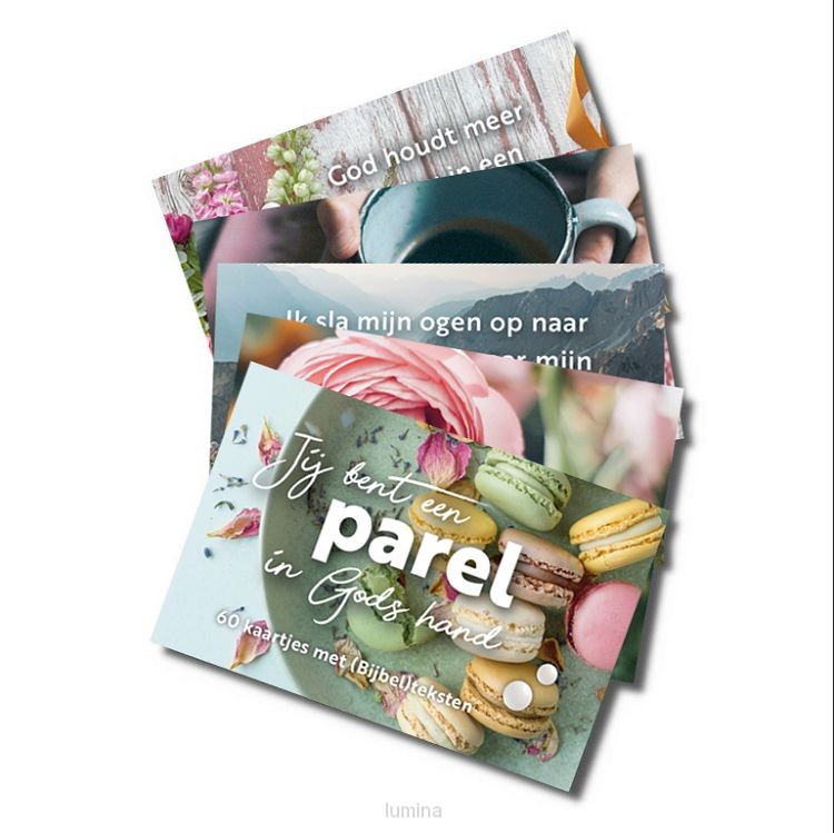 Parelkaartjes in doosje