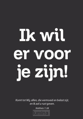 Wk puur ik wil er voor je zijn!