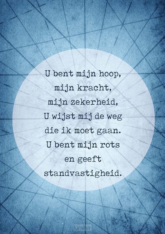 Wenskaart U bent mijn hoop mijn kracht