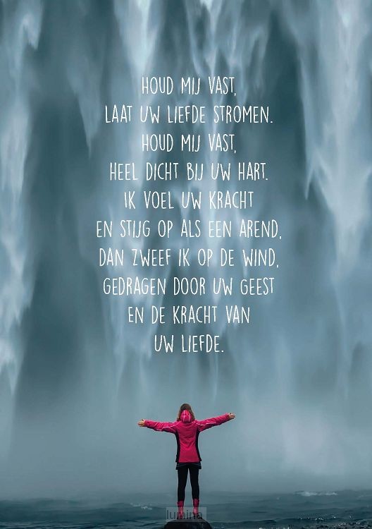 Wenskaart Houd mij vast laat Uw liefde