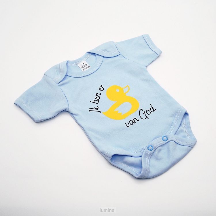 Rompertje eendje blauw mt 56