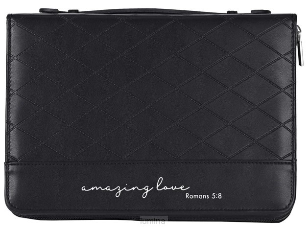 Biblecover quilted X-Large Black Amazing