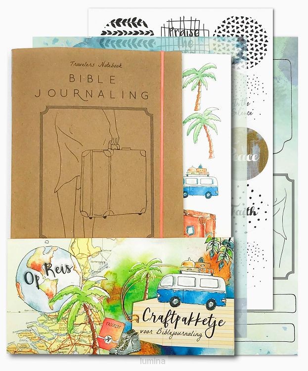 Bijbeljournaling craftpakketje Op reis