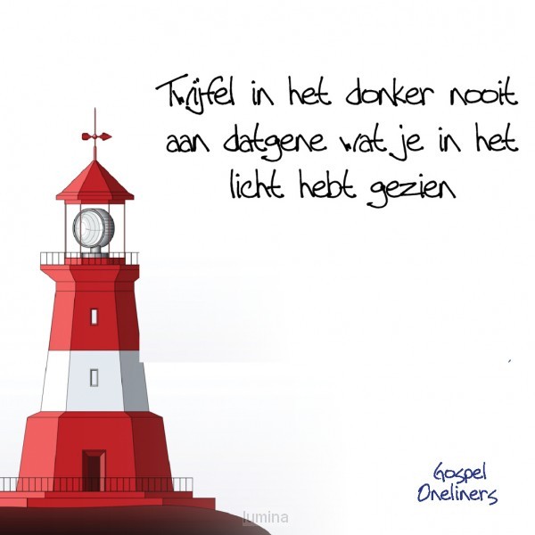 Choice kaartje twijfel in het donker noo