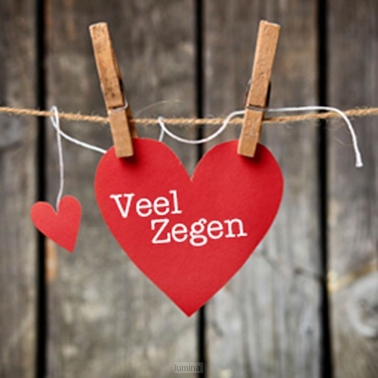 Kadokaartje veel zegen