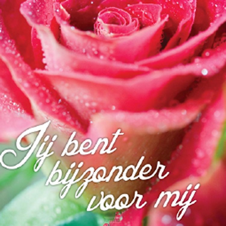 Kadokaartje je bent bijzonder voor mij