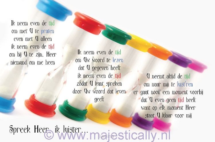 Kinderkaart ik neem even de tijd