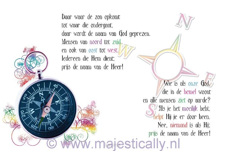 Kinderkaart daar waar de zon opgaat