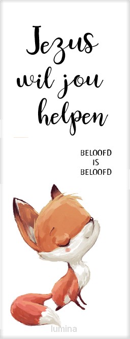 Boekenlegger vosje beloofd is beloofd