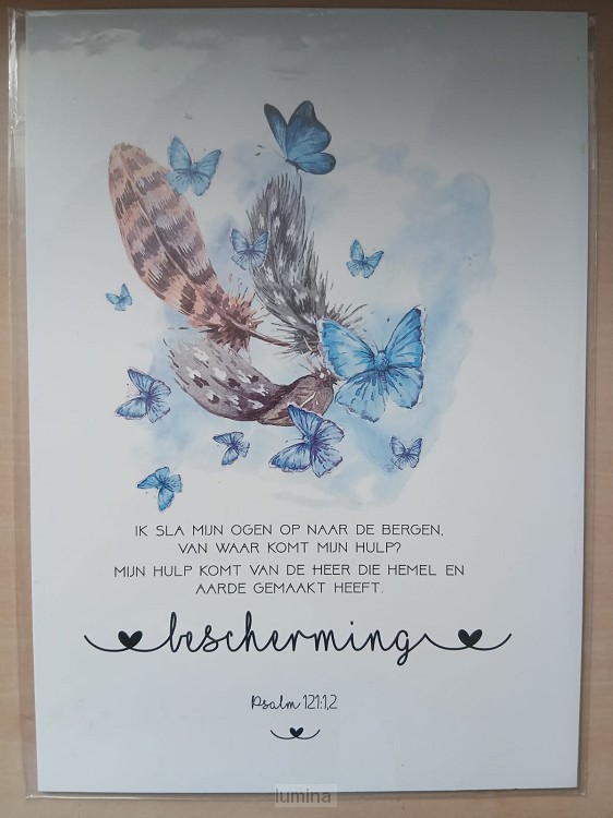 Poster a4 bescherming veer