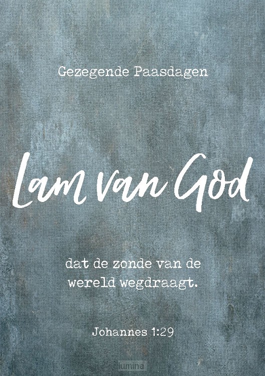Wenskaart Lam van God