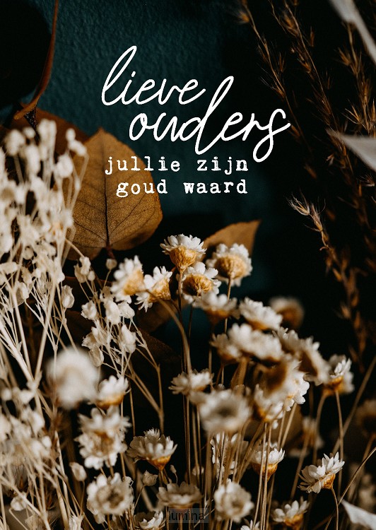 Interieurbord A4 lieve ouders