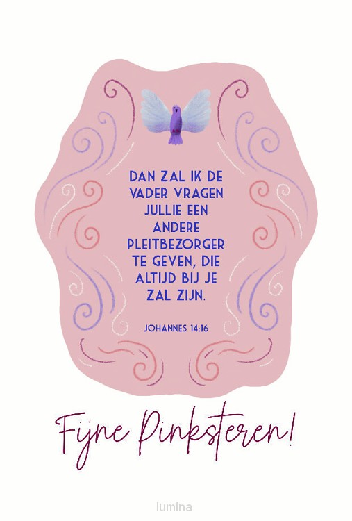 Kaart fijne pinksteren