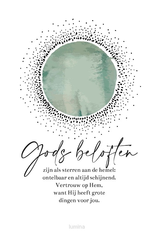 Wenskaart Gods beloften