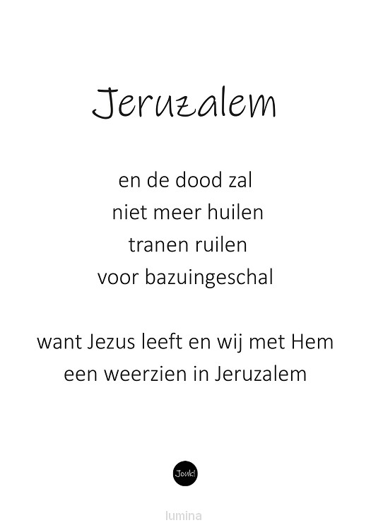 Kaart ''Jeruzalem''