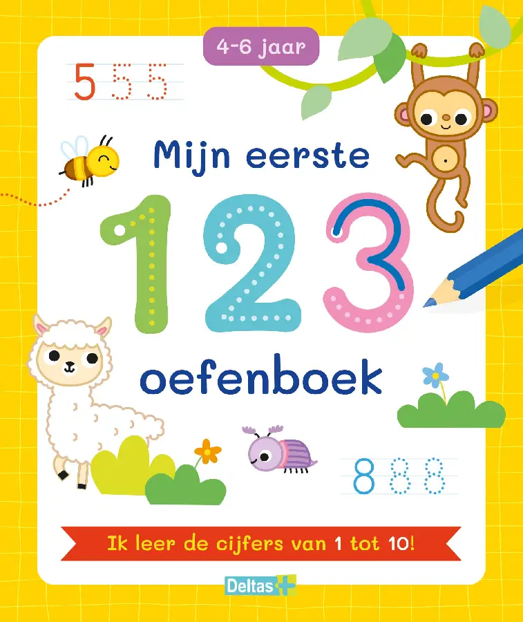 Mijn eerste 123 oefenboek (4-6 j.)