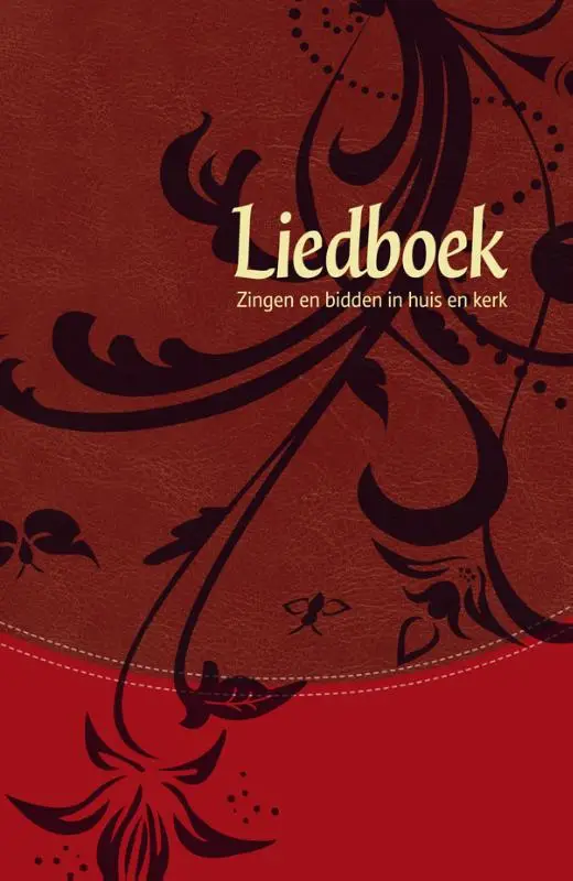 Liedboek koker rood softcover goudsnede
