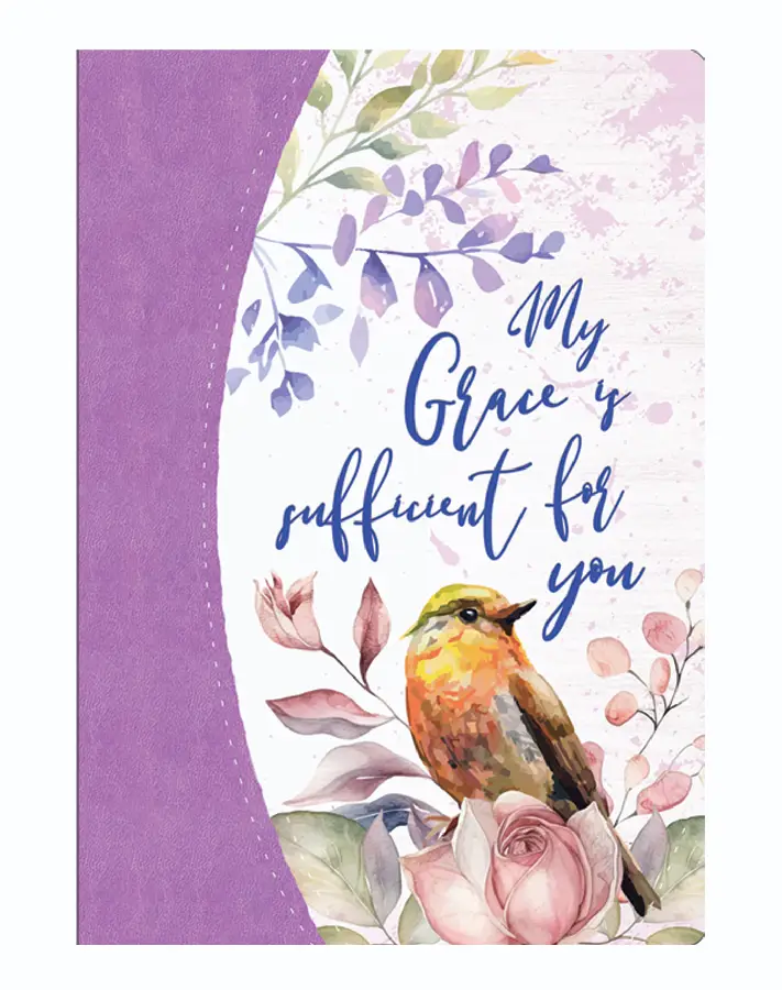Luxleather journal My grace is sufficien