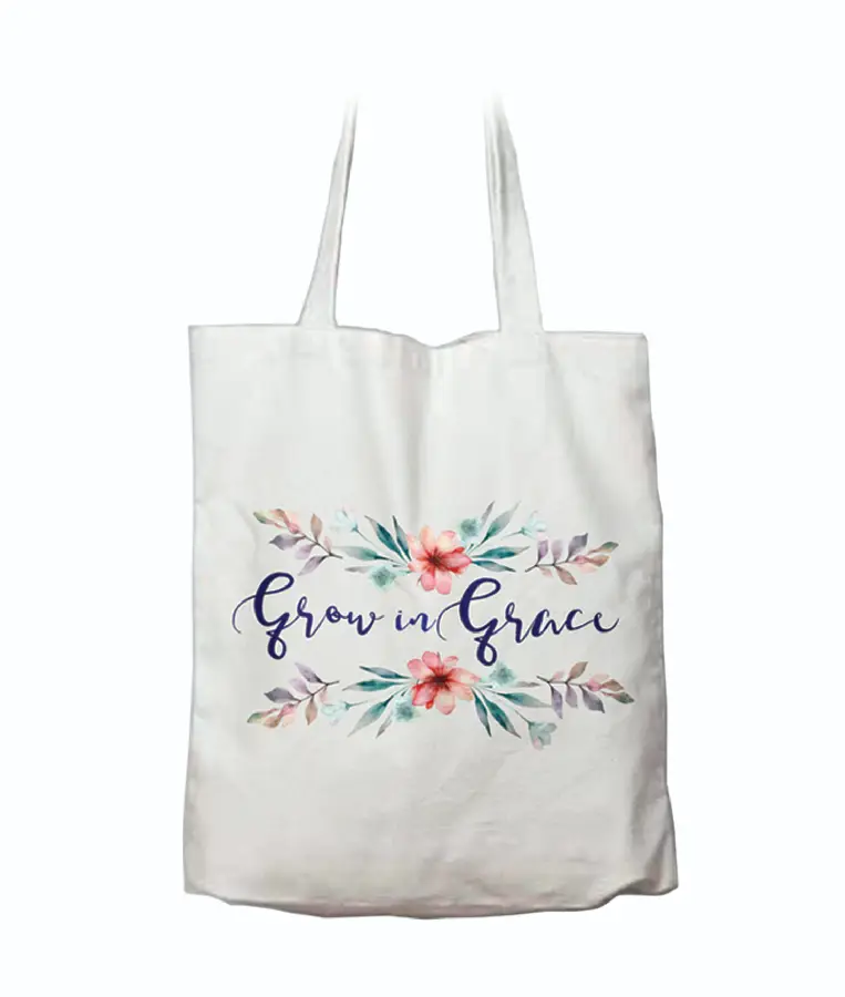 Canvas tote bag Grow in grace