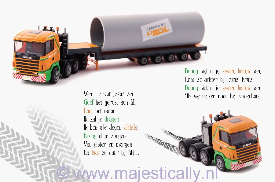 Kinderkaart draag de spullen die je drag