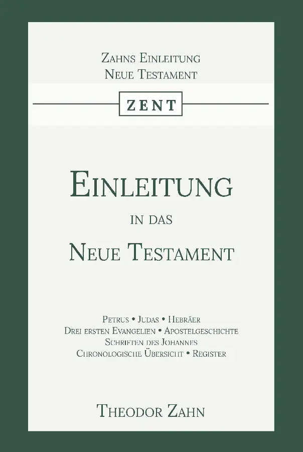 Einleitung in das Neue Testament