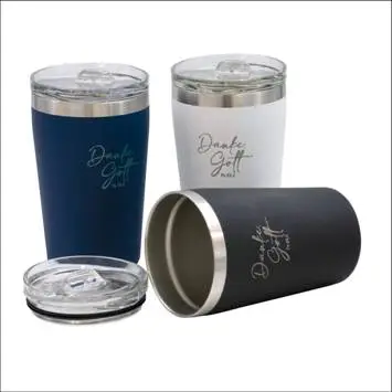 Thermosbeker Zwart Dank God Fil. 4:6-7