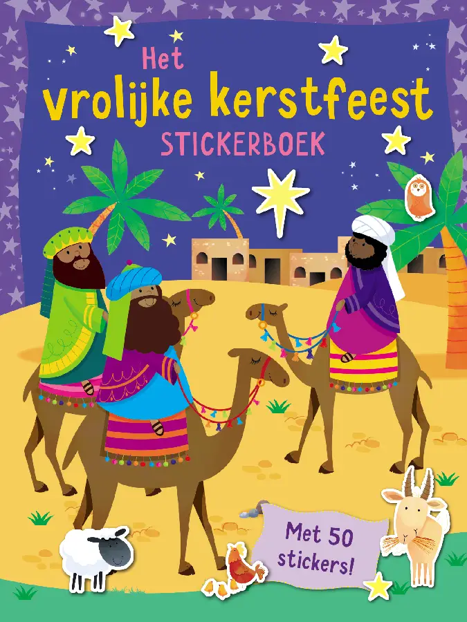 Vrolijke kerstfeest stickerboek