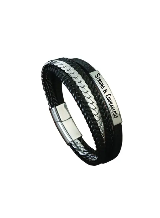 Wrist bracelet Strong & Courageous