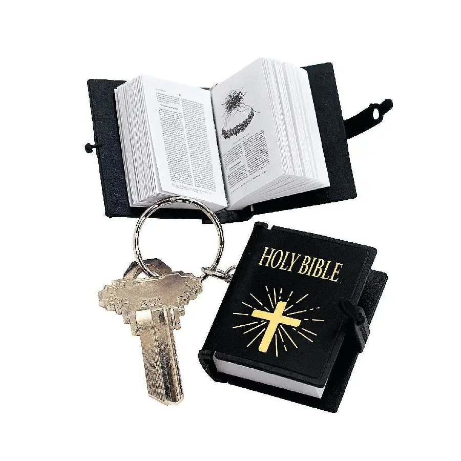 Keychain Bible Black