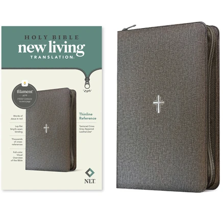 NLT - Thinl. Ref. Bible w. zipper