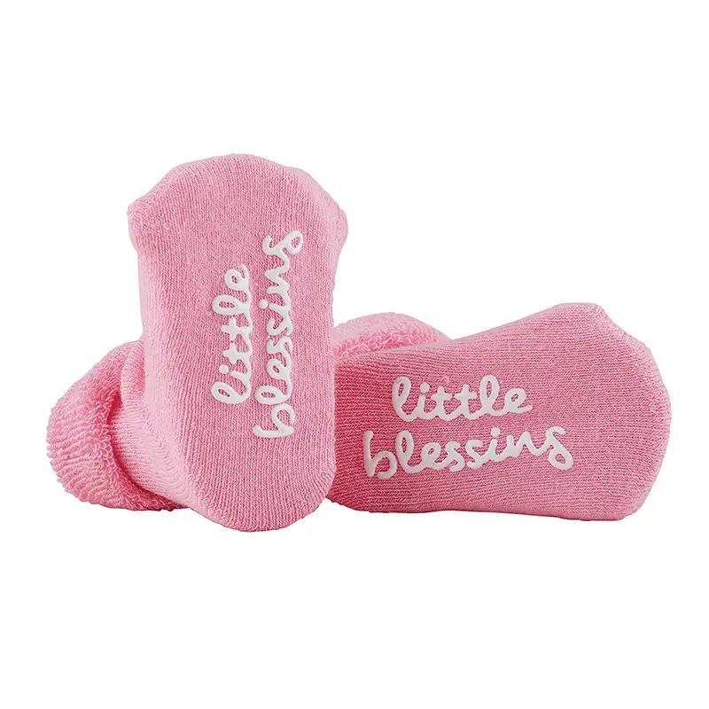 Baby socks little blessings pink