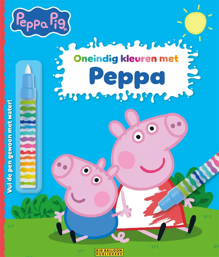 Oneindig kleuren met Peppa