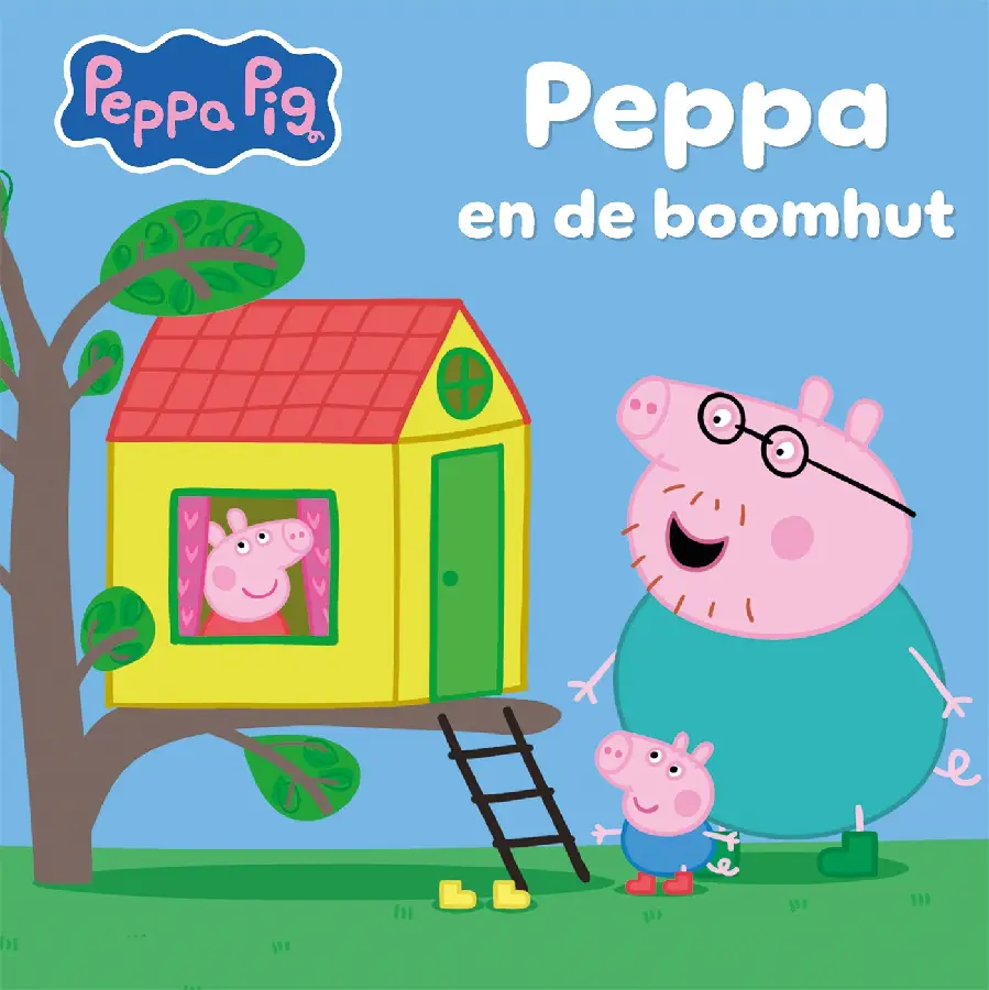Peppa blaast bellen en peppa en de boomh