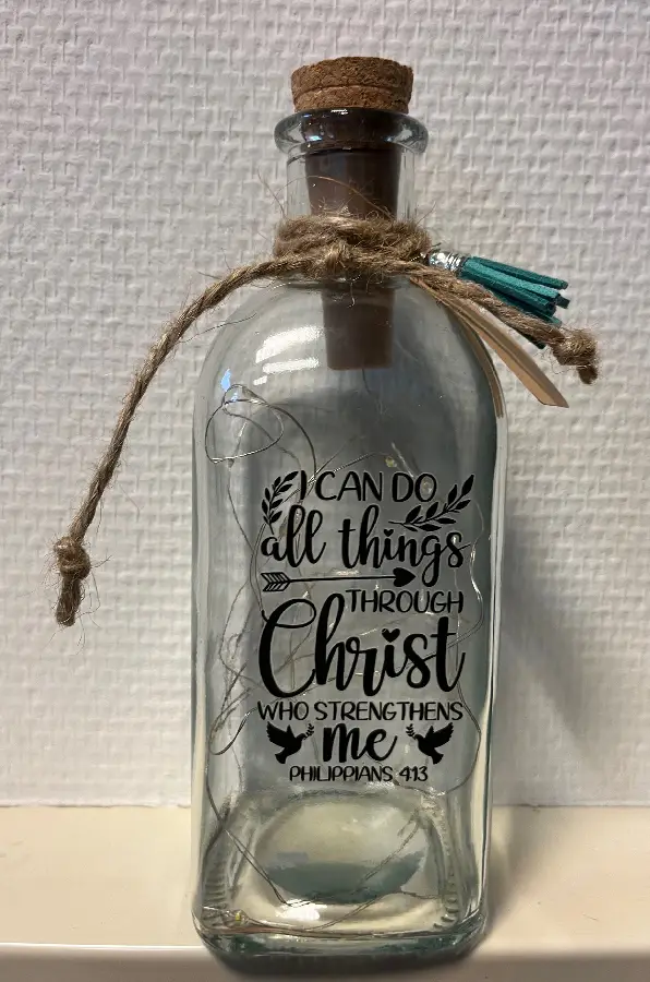 Fles licht 500 ml I can do all things