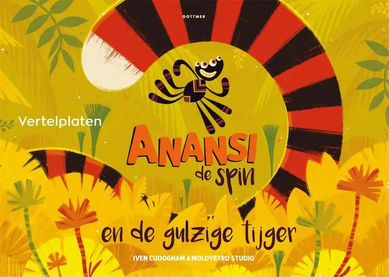 Vertelplaten anansi de spin en de gulzig