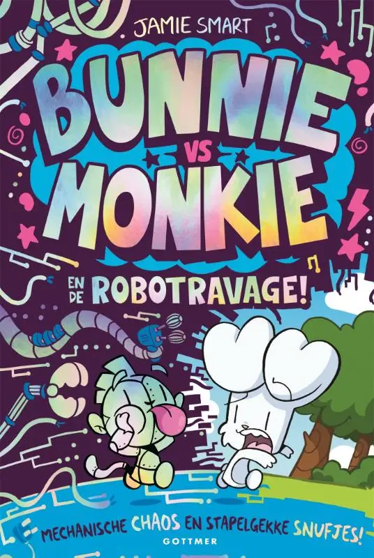 Bunnie vs monkie en de robotravage
