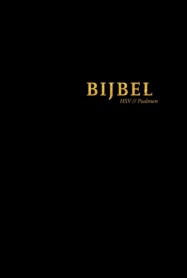 Bijbel HSV psalmen zwart hardcover