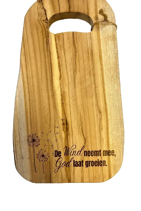 Snijplank Teak De wind neemt mee